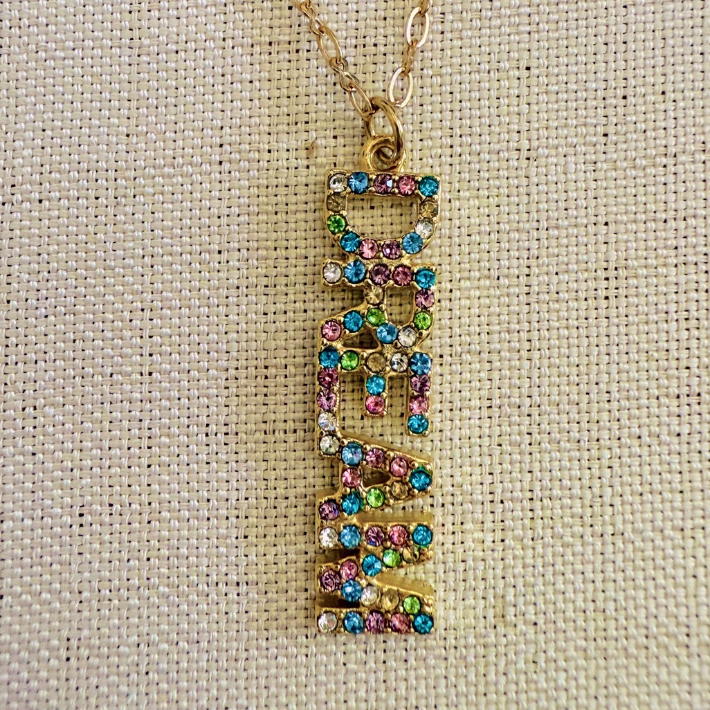 Low Start Colorful Gold Pendant Dream Necklace